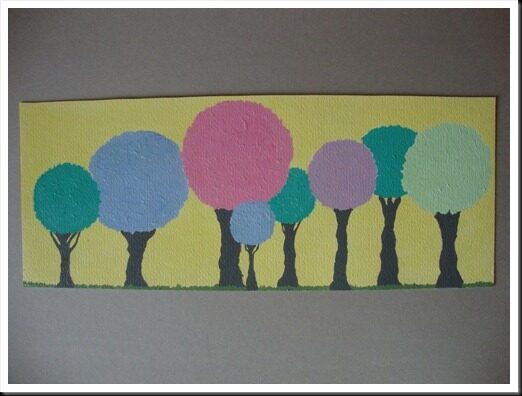 pastel trees