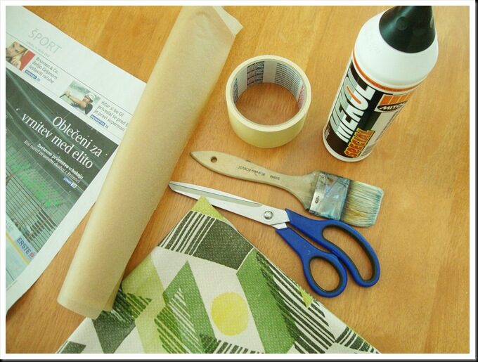 DIY fabric masking tape supplies