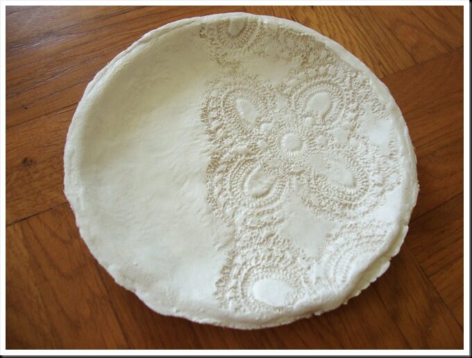 DIY clay plate