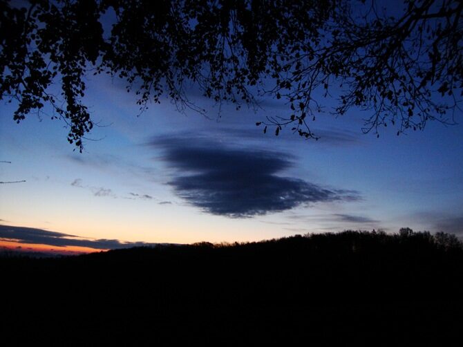 blue morning sky