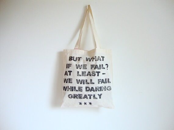 daring greatly 3 Ptice tote bag