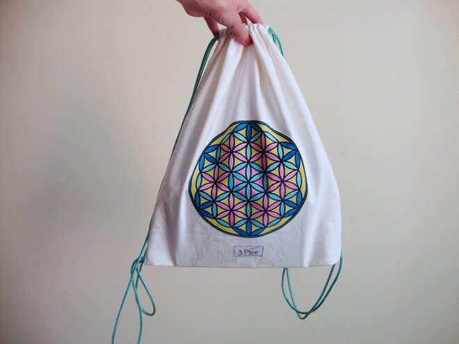 3 Ptice backpack drawstring blue violet flower of life (2)