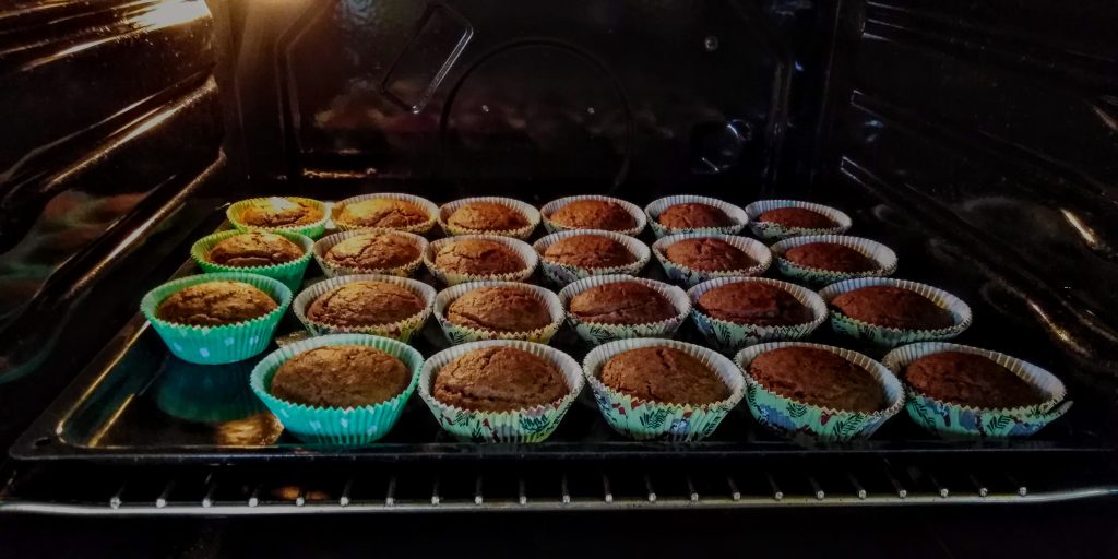 Gluten free vegan apple muffins with buckwheat flour and chia seeds (you will make them more than once)